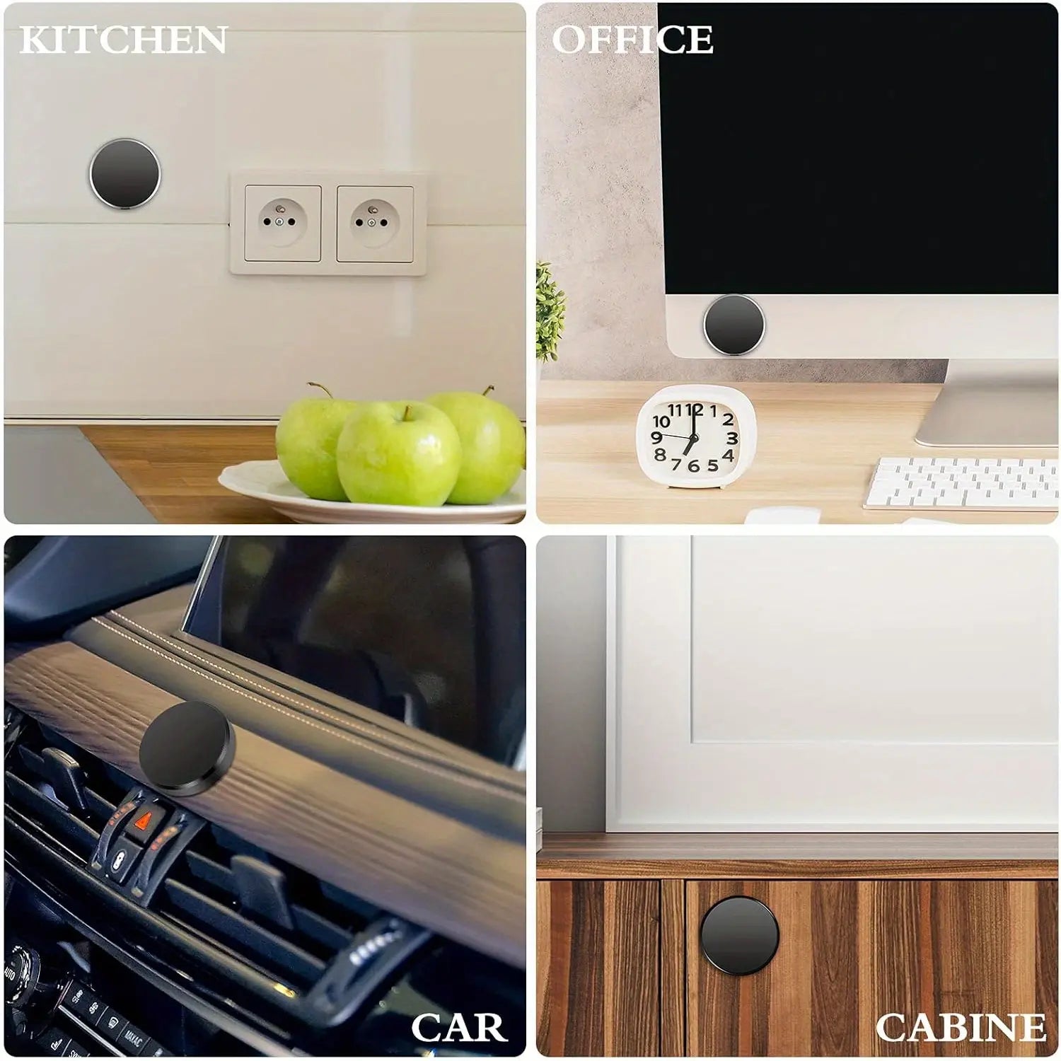 5-Pack Mini Magnetic Phone Holders Strong Magnetism Ultra Slim Portable 360° Rotatable Adjustable Foldable Frosted Scratch Resistant Universal Compatibility for All Android & Iphone Models
