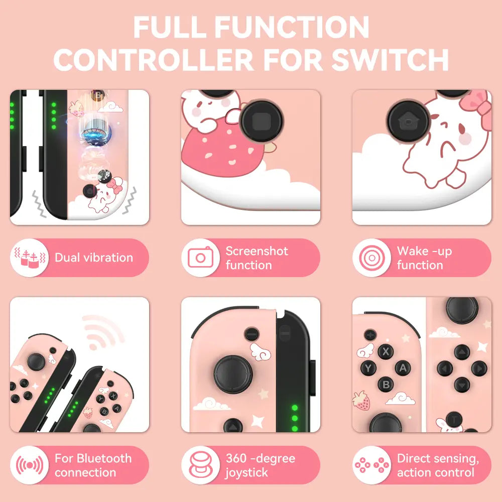 Game Controller (L/R) Switch Controller for Nintendo and Wireless Game Controller Console Joypad L/R Compatible with Switch/Lite/Oled Switch Case Tiktokshopspringglowup