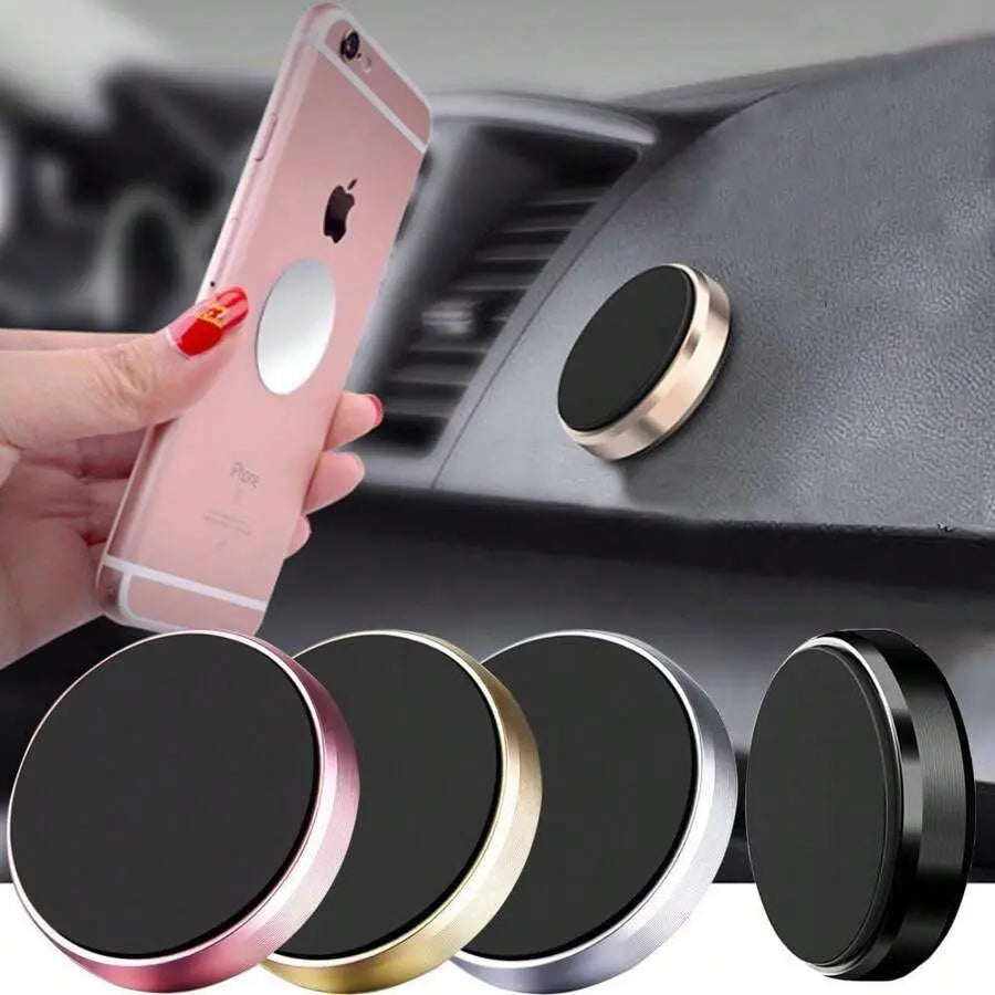 5-Pack Mini Magnetic Phone Holders Strong Magnetism Ultra Slim Portable 360° Rotatable Adjustable Foldable Frosted Scratch Resistant Universal Compatibility for All Android & Iphone Models
