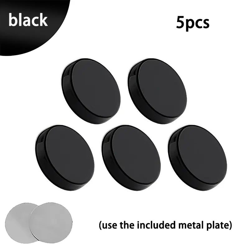 5-Pack Mini Magnetic Phone Holders Strong Magnetism Ultra Slim Portable 360° Rotatable Adjustable Foldable Frosted Scratch Resistant Universal Compatibility for All Android & Iphone Models