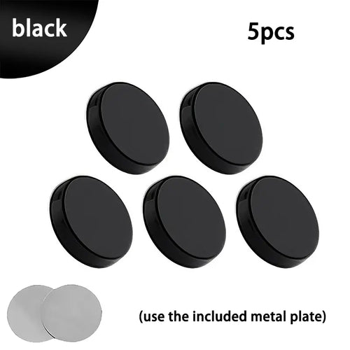 5-Pack Mini Magnetic Phone Holders Strong Magnetism Ultra Slim Portable 360° Rotatable Adjustable Foldable Frosted Scratch Resistant Universal Compatibility for All Android & Iphone Models