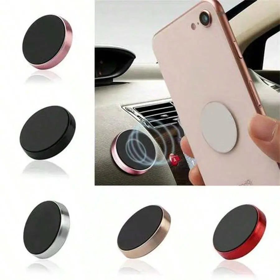 5-Pack Mini Magnetic Phone Holders Strong Magnetism Ultra Slim Portable 360° Rotatable Adjustable Foldable Frosted Scratch Resistant Universal Compatibility for All Android & Iphone Models