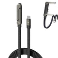 Sideways Phone Charger, 2 in 1 Invisible Holder Charger Cable, 240W Braided Fast Charge Cable with Built-In Phone Stand, 2026 New Foldable Durable USB-C Cord for Phone